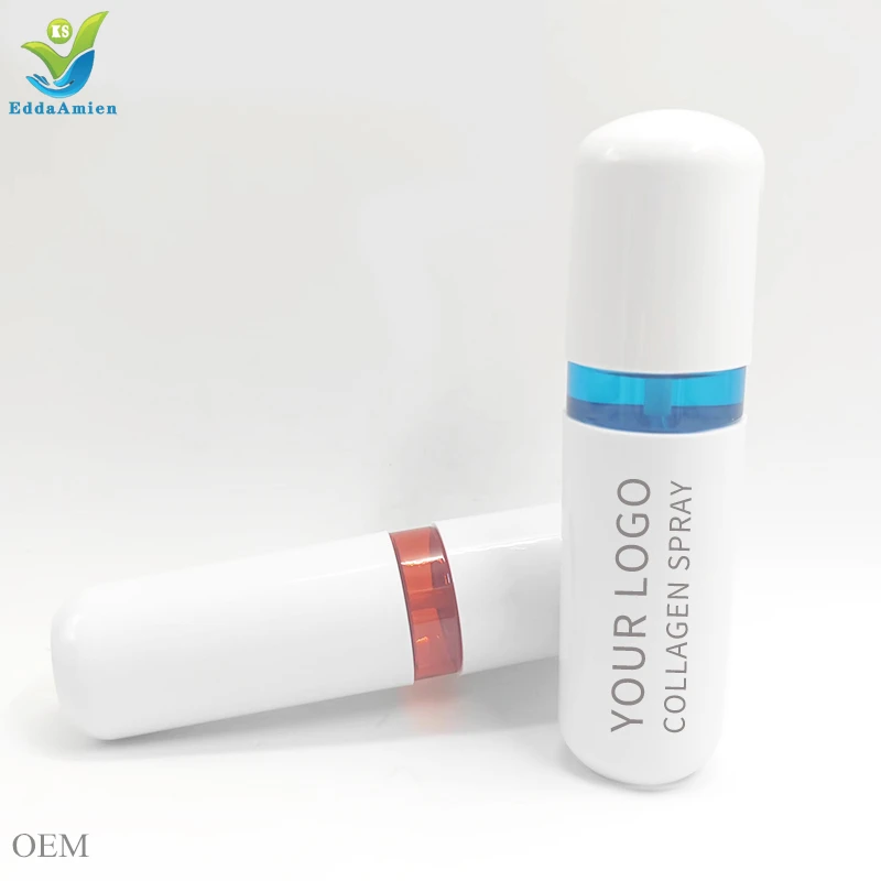 Snow white pure collagen film nano face peptide serum spray serum whitening collagen set for oily skin