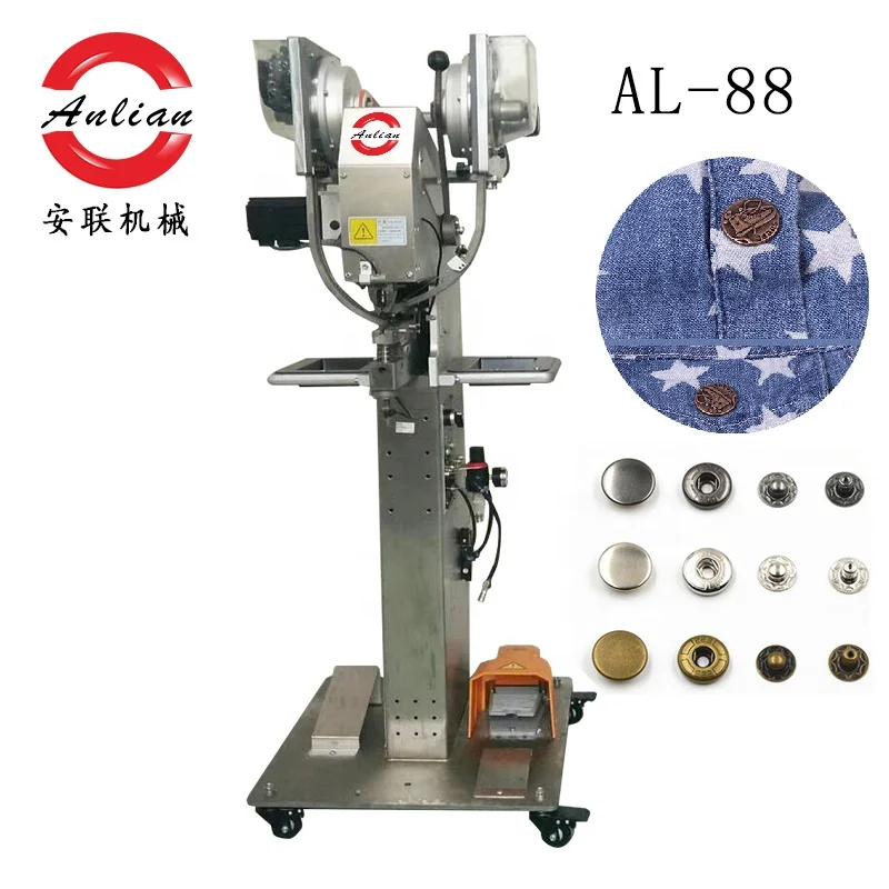 Automatic punching machine sewing snap button plastic button riveting machine