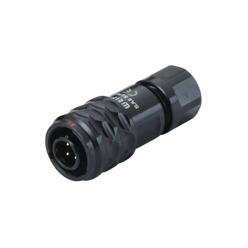 
SA610/P(S) Weipu Push -pull IP67 waterproof customized color fast cable connector 