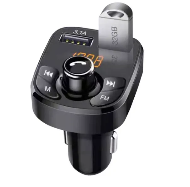 Тренд FM автомобильные комплекты Dual USB 3,1 Быстрая зарядка LED V5.0 беспроводной тюнер повторит музыкальный плеер/автомобильный преобразователь с громкой связью