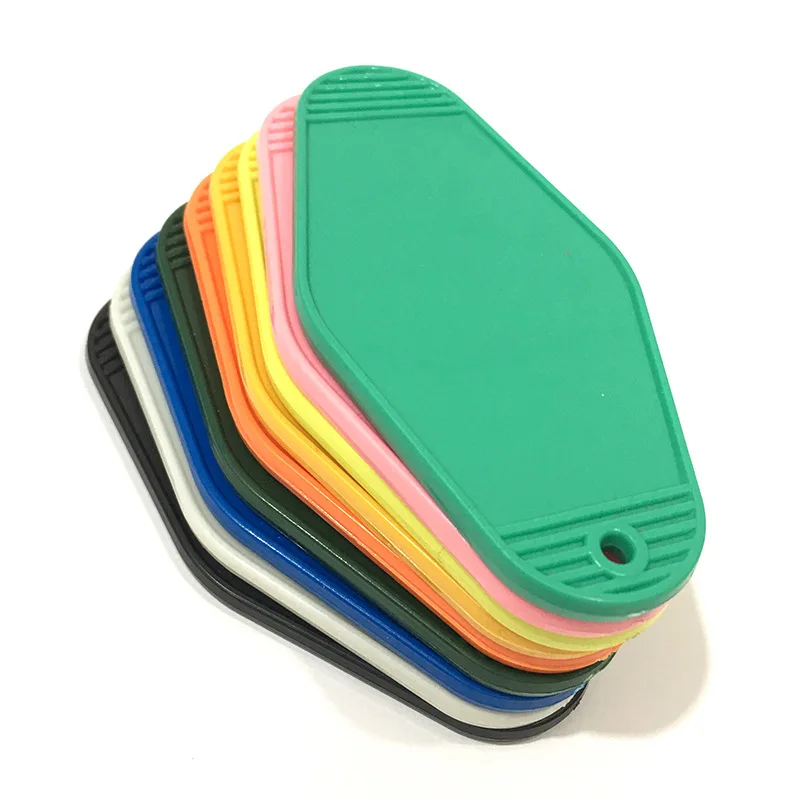 Wholesale Blank PlasticTag Baggage Tag Number Abs Hotel Hotel Tag Diamond Tag Keychain