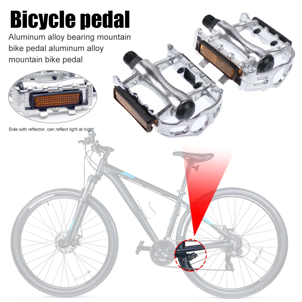 Bike Pedals MTB Road  Flat Platform Pedals MTB Bike Aluminum Alloy Mountain Alloy Bicycle Pedal