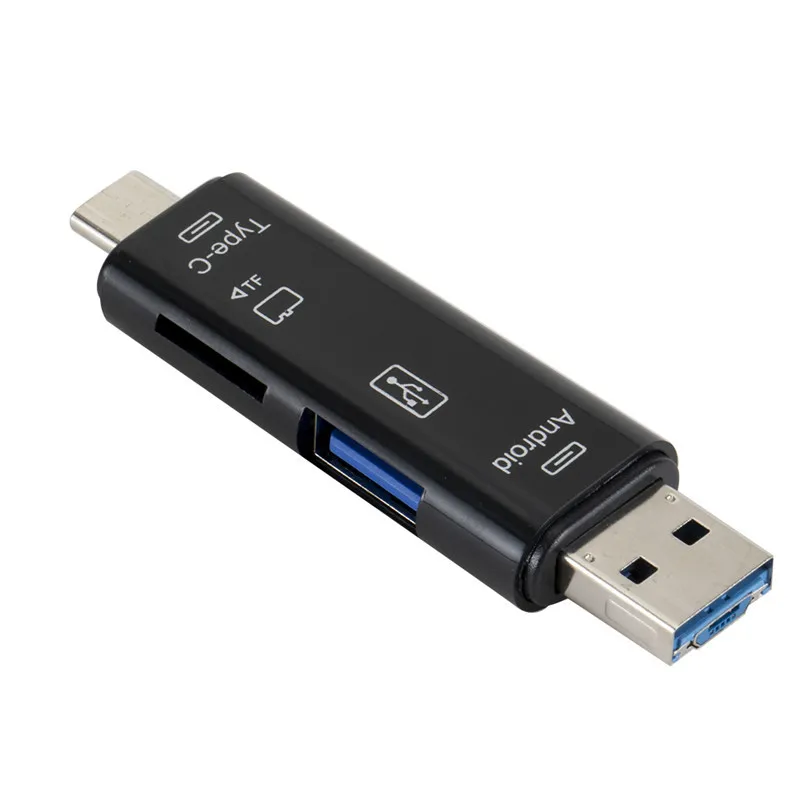  Type-c устройство для чтения карт USB OTG mini SD кард-ридер 3 в 1 USB-C флеш-накопитель TF читать разъем