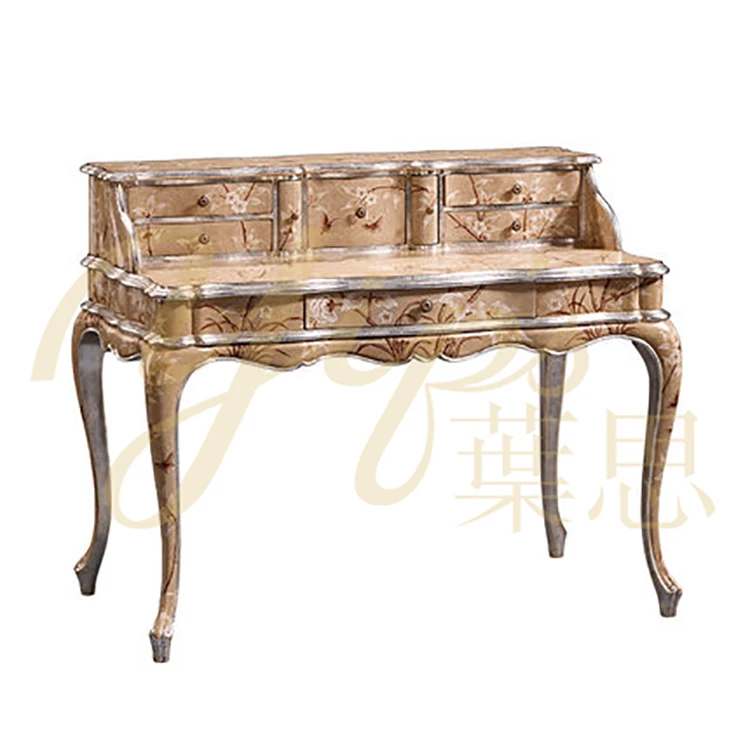 Yips LDC-0931 New Chinoiserie Series Handpainted Floral&Bird Pattern Bedroom Set Furniture Classical Luxury Dresser