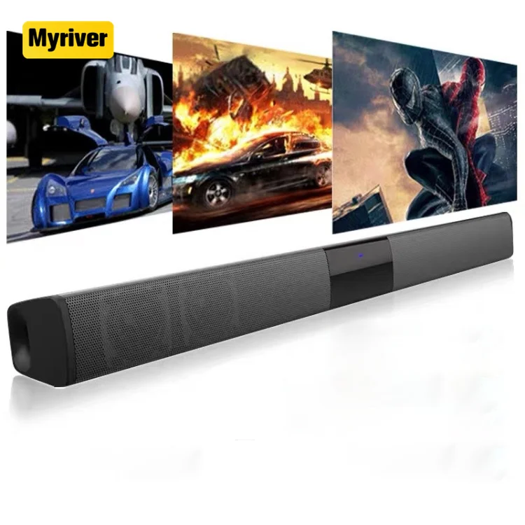 Беспроводная система домашнего кинотеатра Myriver с Bluetooth звуковая панель 3D Surround сабвуфер тяжелыми басами для телевизора
