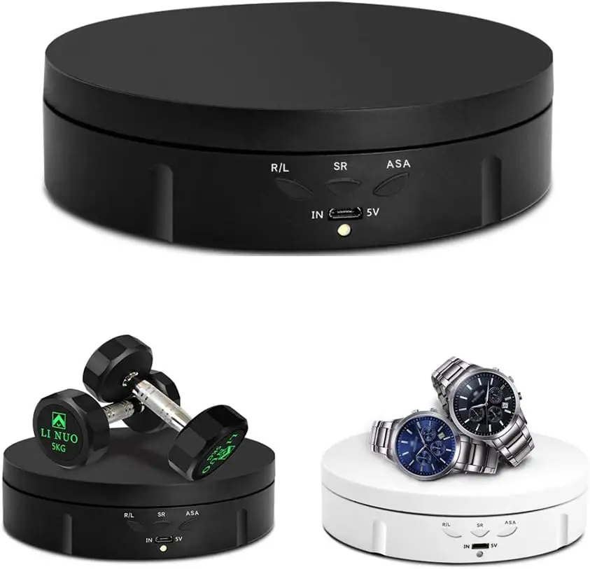 360 photography turntable degree rotating electric turntable 360 motorized rotating display stand for jewelry photography watch