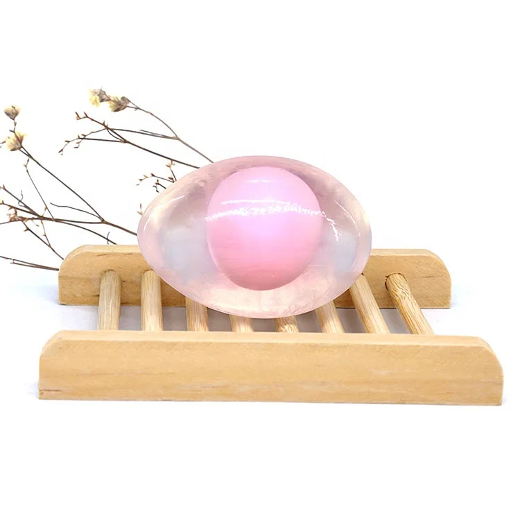 Oem Logo 80G Pink Egg Shape Soap Handmade Hand Soap Egg Collagen Whitening Soap For Bath Face Hand Basic Cleaning
