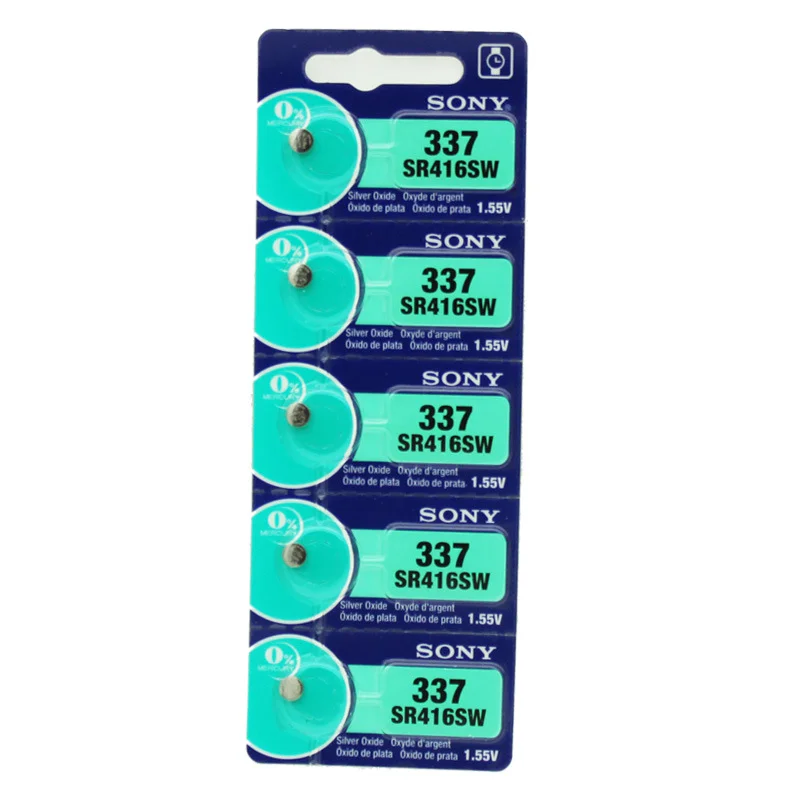 cheap price for sony SR416SW 337 SR920SW/371 Silver Oxide 1.55V Button cell Battery Watch Battery