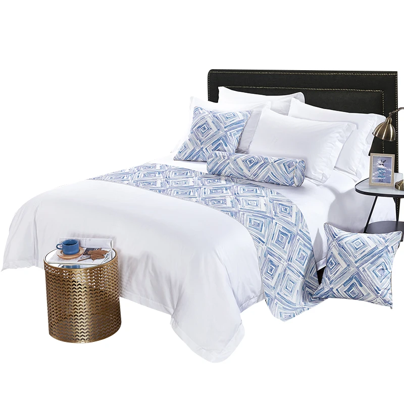 100% Cotton King Size White Satin Bed Sheet Set