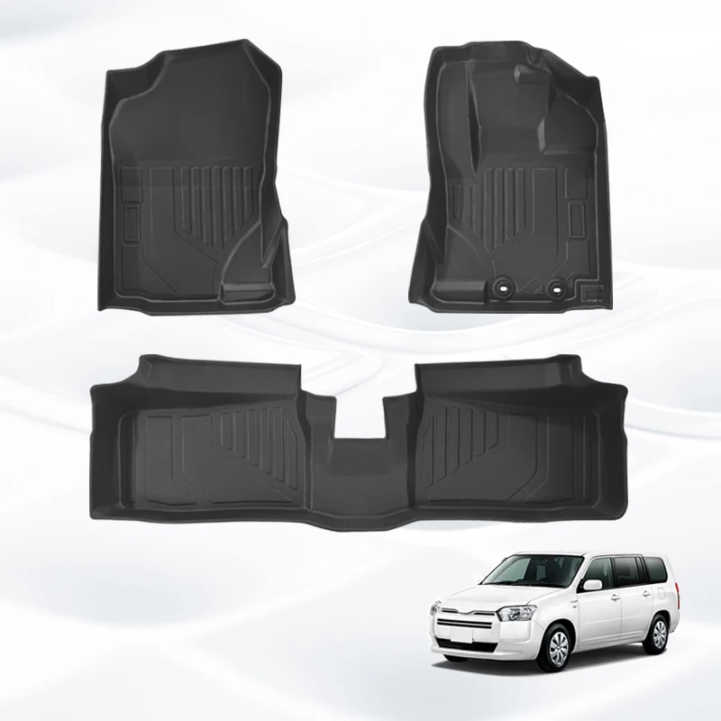 PROBOX RHD HYBRID All-Weather Floor Mats TPE Material Trunk Accessories with Cyberpunk Design Style Compatible with Car Models