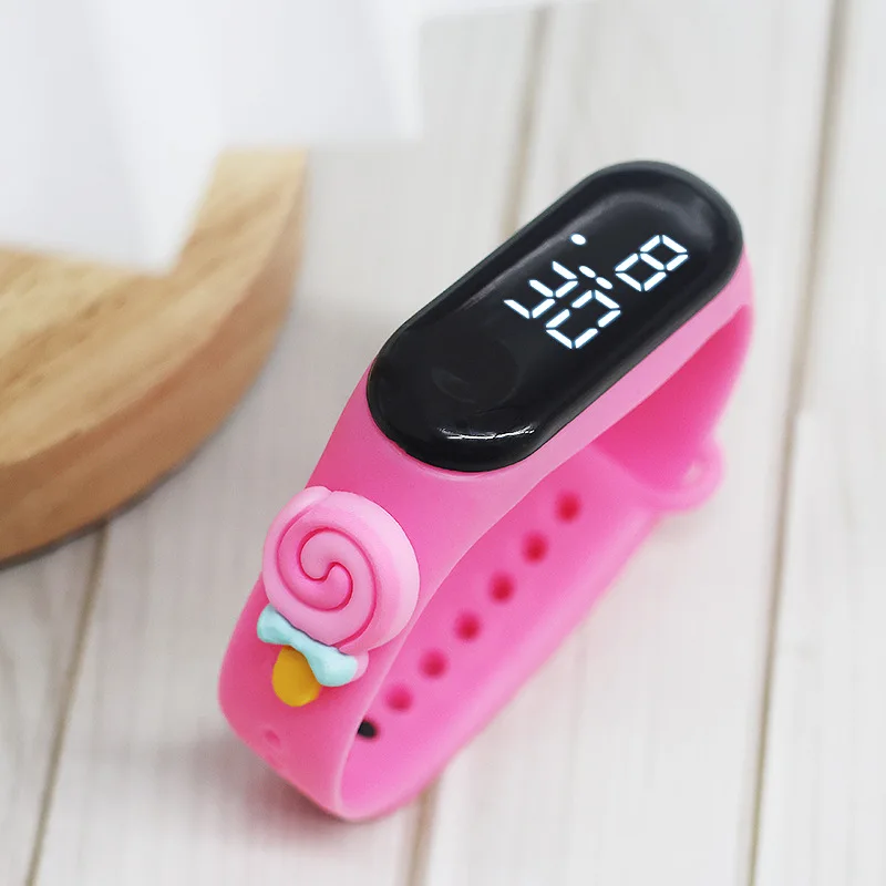 2024 factory New Cartoon Led Doll Electronic Watch Children Plastic Touch Waterproof Kids Digital Sports girl boy watch