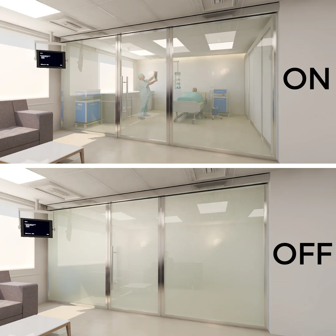 PARTNER GLASS Electrochromic Window Film Opaue Liquid Crystal Polymer PDLC Self-Adhesive Switchable Electric Smart Glass