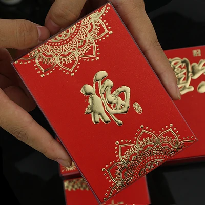 
Rat year HongBao 2020 Chinese New Year gold foil red packet wedding red envelope 