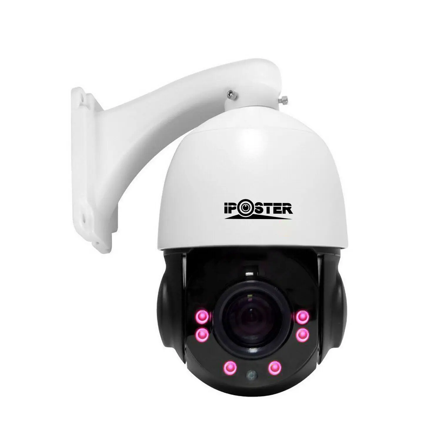 
Factory Supply iPoster 4.5' 2MP 30X Zoom HD Outdoor PTZ IP Dome Camera SONY CMOS 80M ONVIF CCTV White 