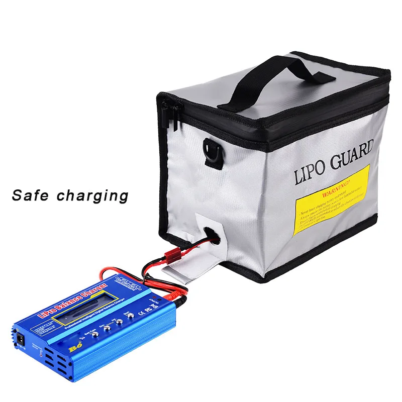Fireproof Explosionproof Lipo Safe Bag Large Capacity Lipo Battery Storage Guard  Pouch for Charge Storage with Double zipper