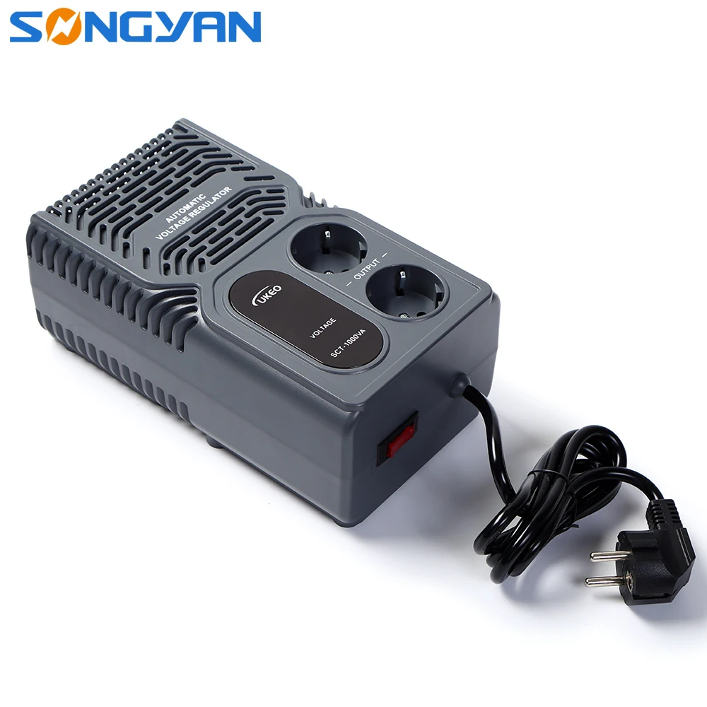 New Mini Single phase 1KVA Voltage Regulator AC Fully Automatic Socket Stabilizer Price