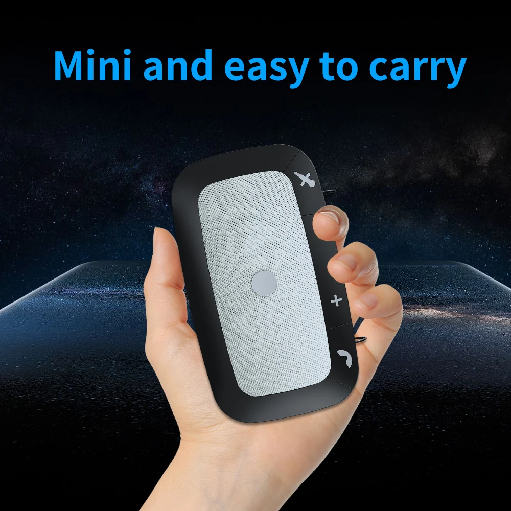 Bluetooths Wireless Car Speakers Handsfree Car Kit Hands-free Speakerphone Sun Visor BT Car Accessories