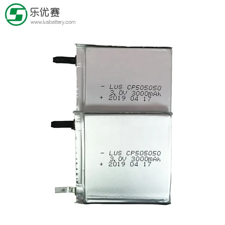 Non rechargeable lipo battery 505050 Customized ultra thin cell 3V 3000mAh CP505050 For  sensor device