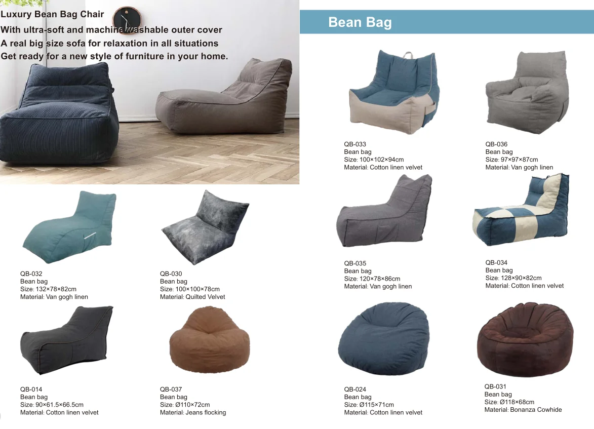 black fabric memory foam large bean bags lazy sofa chair for bedroom indoor living room