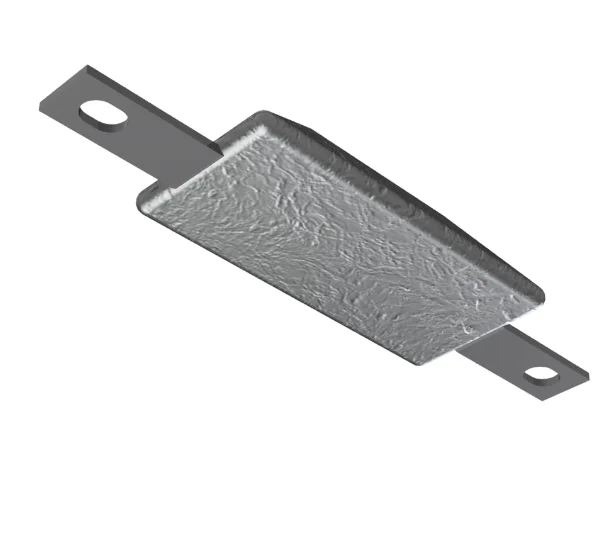 Visible 99.9953% Pristine Purity Prime Zinc 90mm Pure Zinc Sacrificial Anode for Railway Bridges