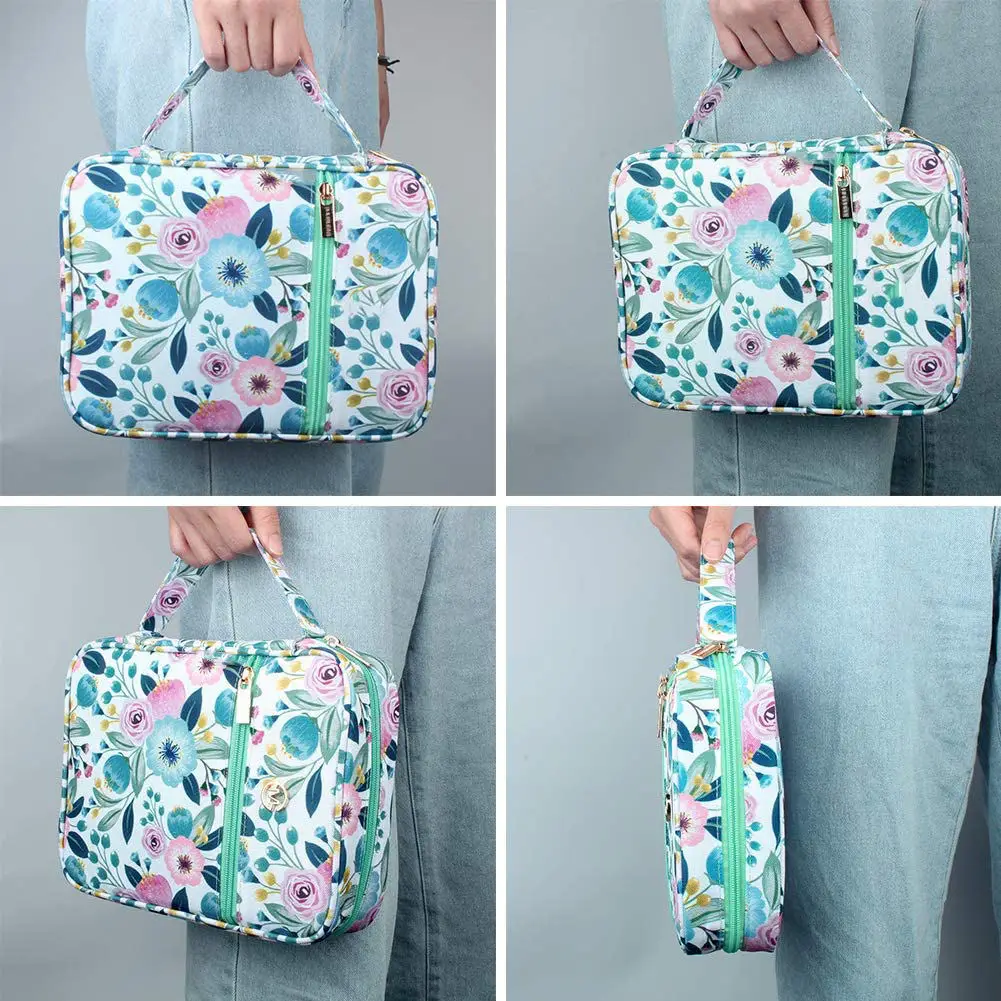 BSCI Bag Factory Custom Floral Pattern Standard Size Bible Book Case Bag for Women Girls