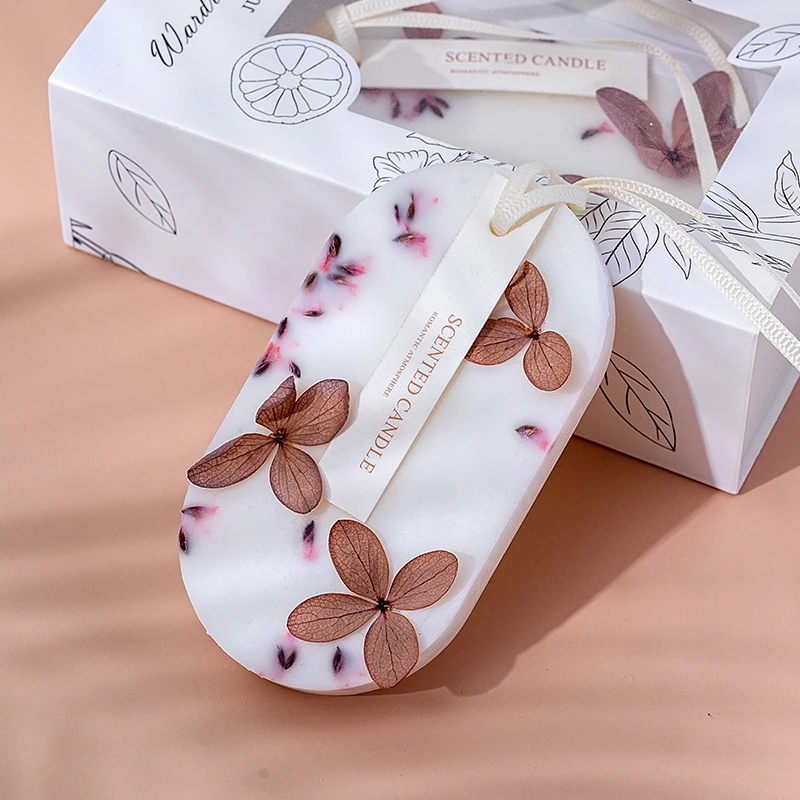 AROMA HOME Fressh Air Handmade Hanging Deodorate Wax Chips Dried Flower Souvenir Gift Beeswax Aromatherapy Candle