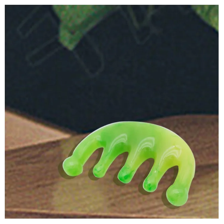 Multifunctional Slimming Wrinkle Remove Poly Facial Anion Meridian Comb Massage for Head Care