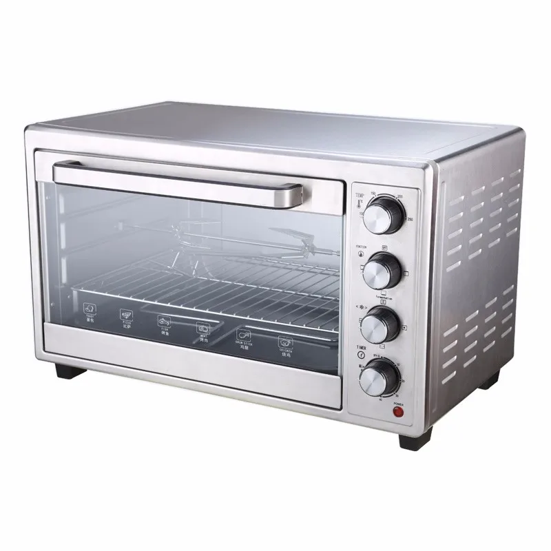 New 48L Multi-Function Electric Ovens Household Bakery Toaster Pizza Kitchen Appliances Timing Baking Electric Oven for Baking