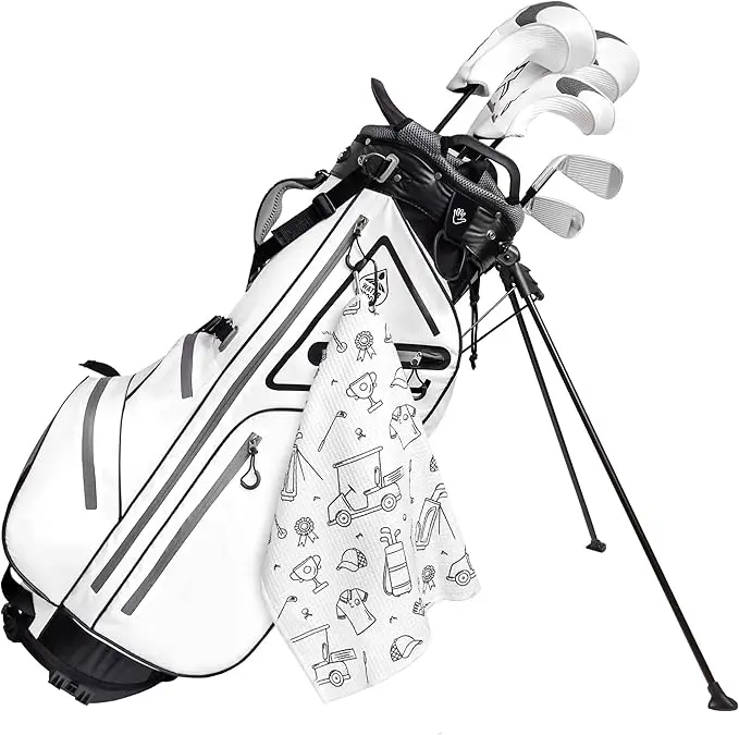 Custom Printed Cotton Quick Drying Golf Towels Sublimation Blank Printing Golf Towels Set