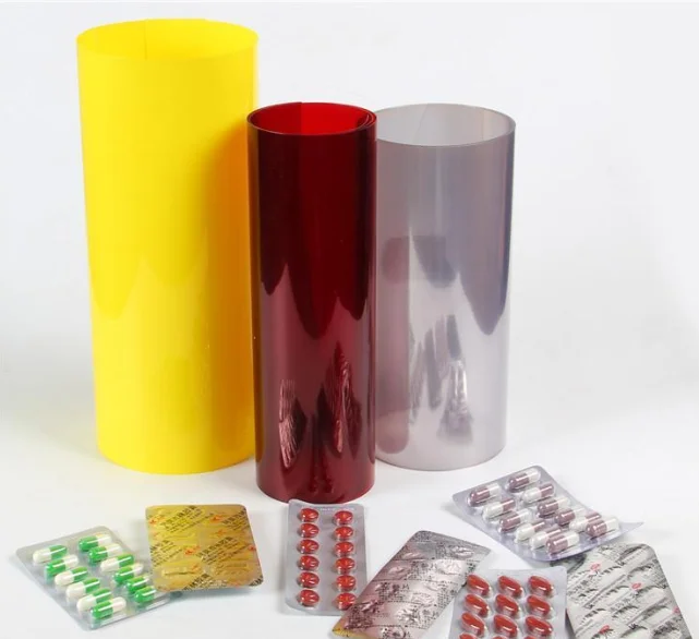Pharmaceutical grade thermoforming and heat seal PVC film or PVDC composite Plastic film roll for product blister packaging