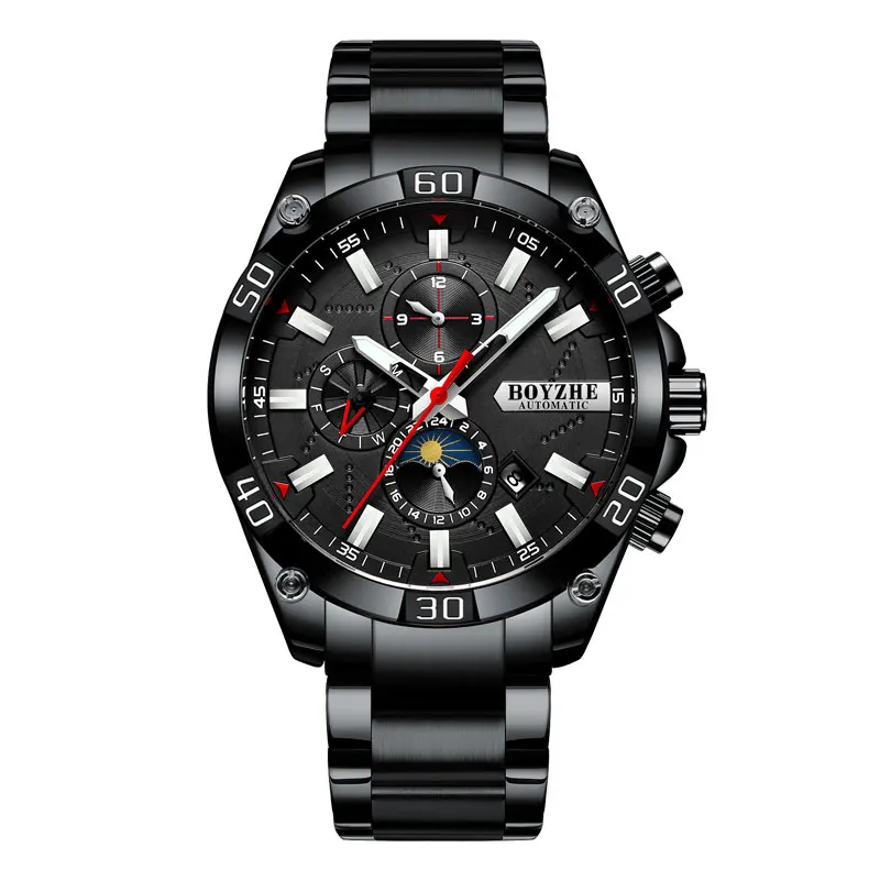 High quality WL031 Watch Stainless Steel Men Skeleton Watch With OEM Wholesale Automatic Watch