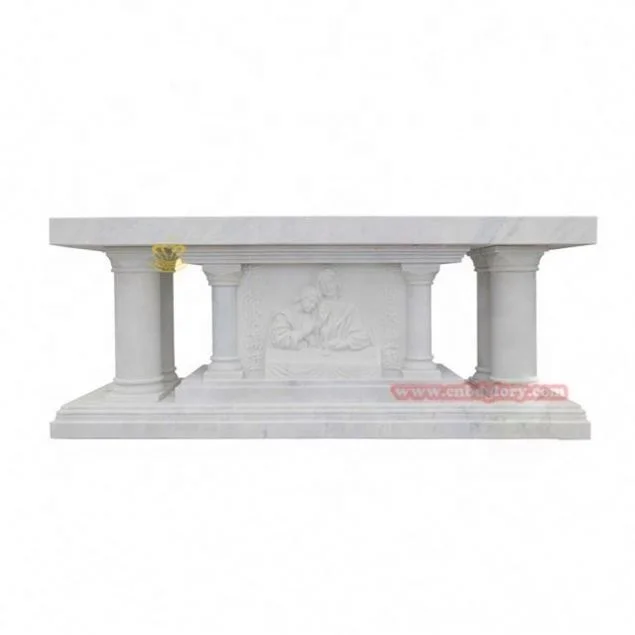 Christian cathedral stone carving products sculpture Jesus pattern relief Marbl Church Altar