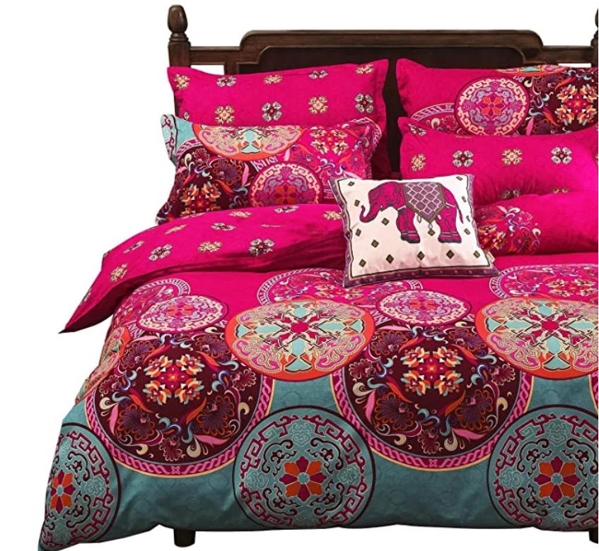 Ready Stock Printing Kids White Black Queen King Size Bed Sheet Quilt Custom Luxury Bedding Set