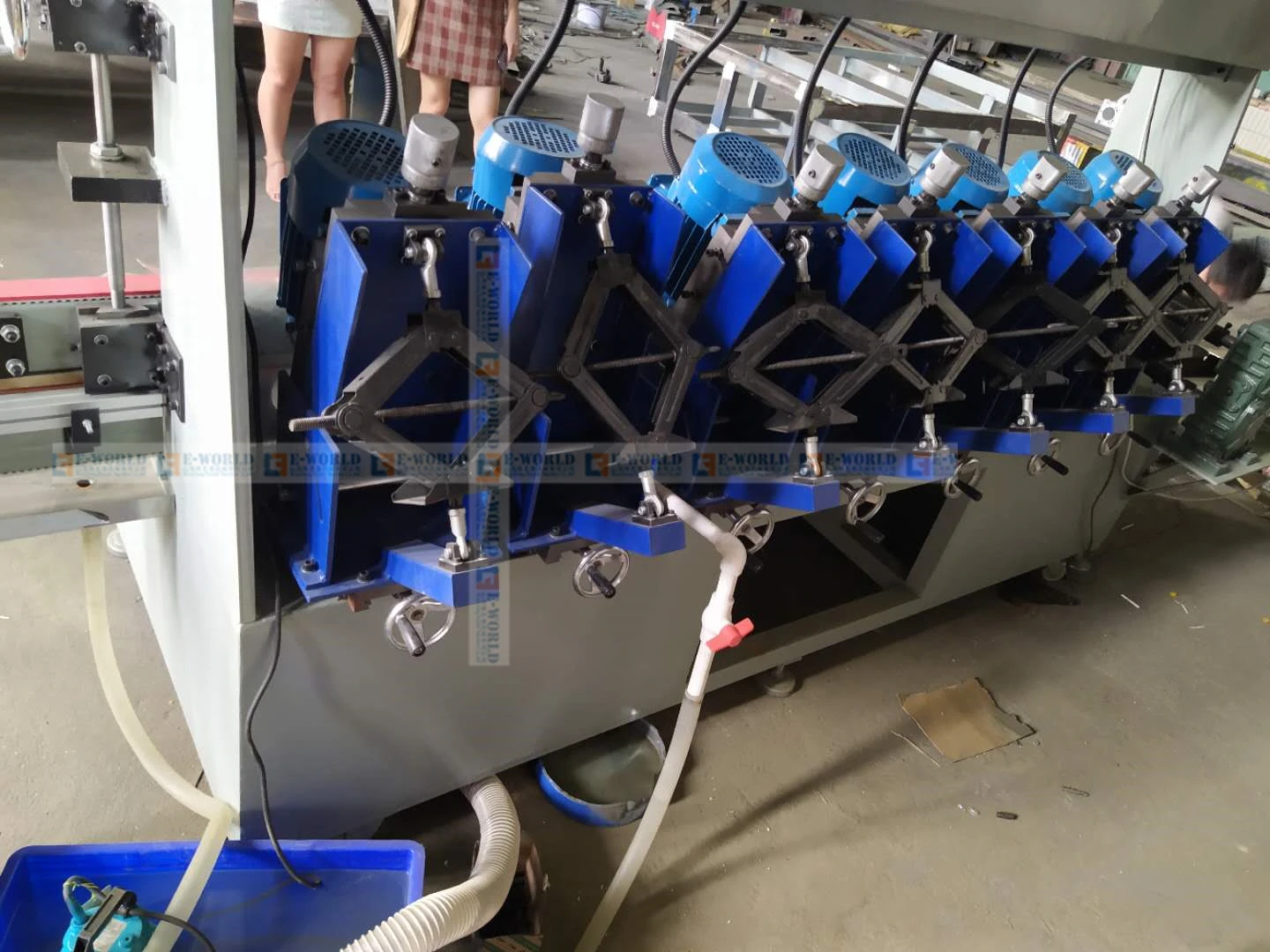 7 Motor Multi Function Horizontal Glass Edging Polishing Machine To Make Beveling Round Straight Line Edge