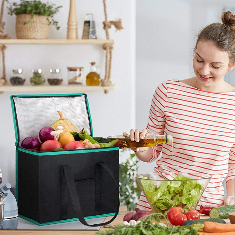 Tote Insulated Wine Cooler Bag Custom Logo Waterproof Shoulder Lunch Cooler Bag For Picnic Camping