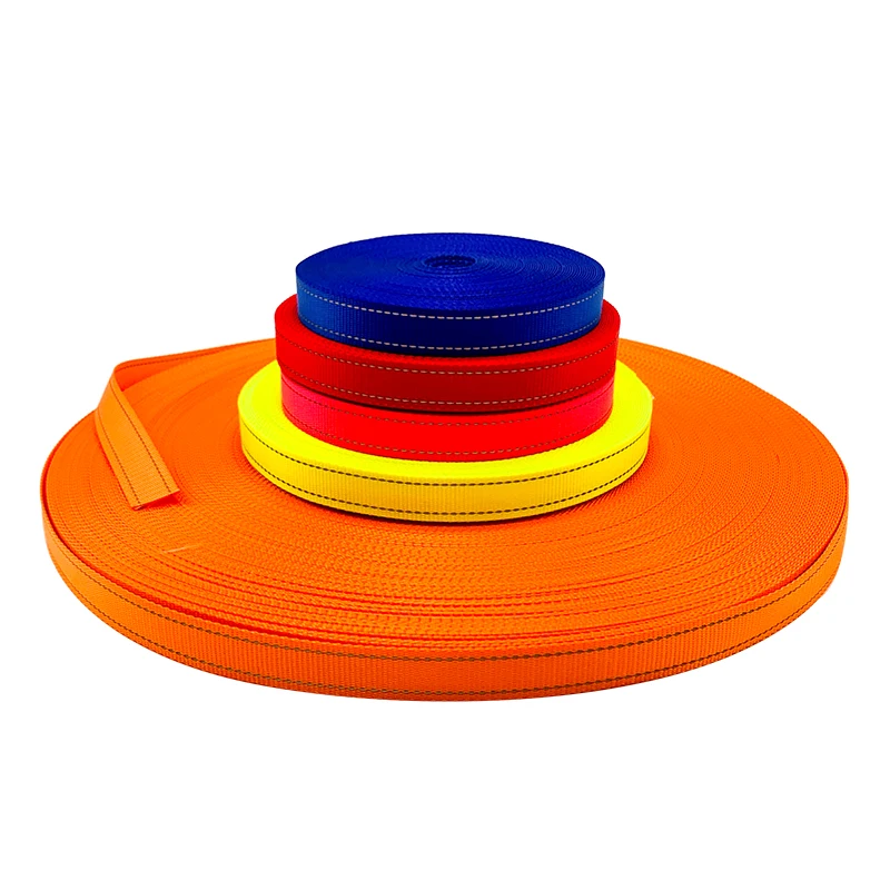 Wedtex Factory Custom Size Color UV Resistant PP Nylon Polyester Reflective Webbing Tape for Marking Garden & Pet Collar Leash