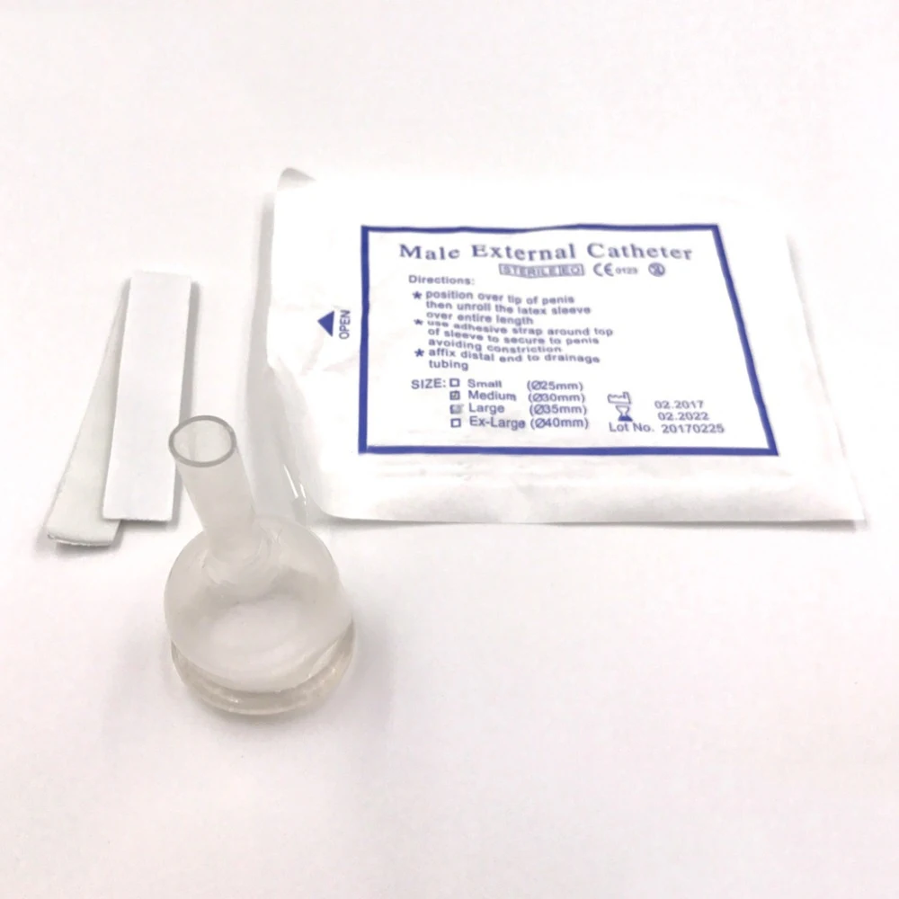 CE/ISO Medical Disposable Medical Male Urine Condom Silicon External Catheter for Men