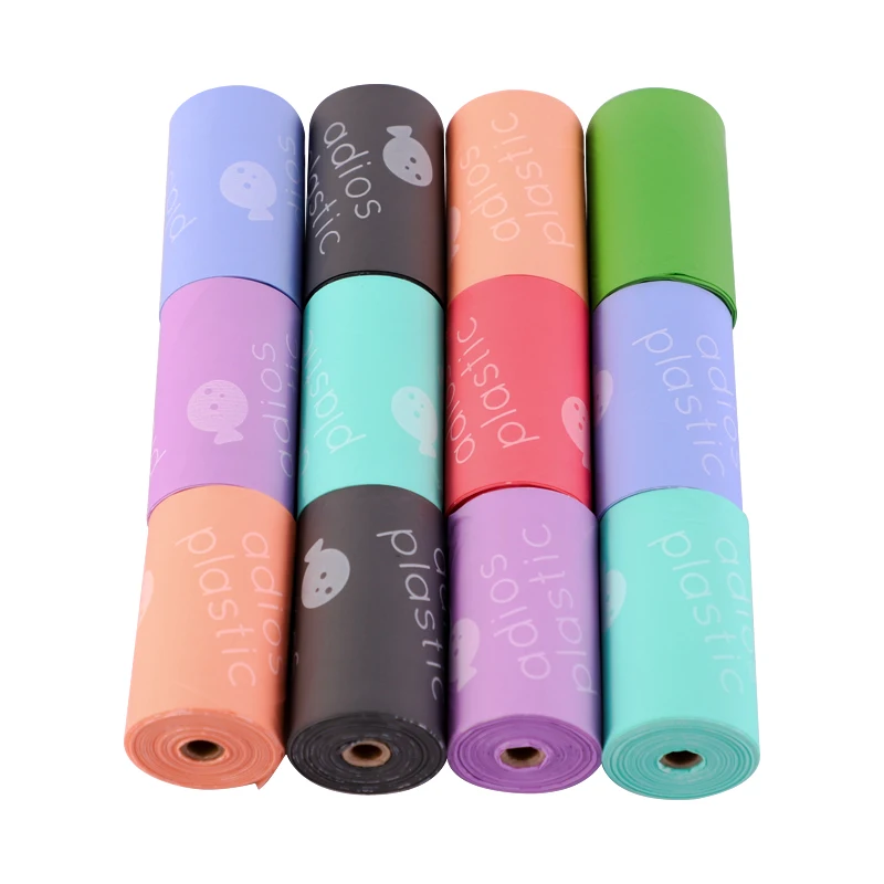 custom dogy poop bag biodegradable compostable pet waste disposal dog wast bag poop dog poop bag