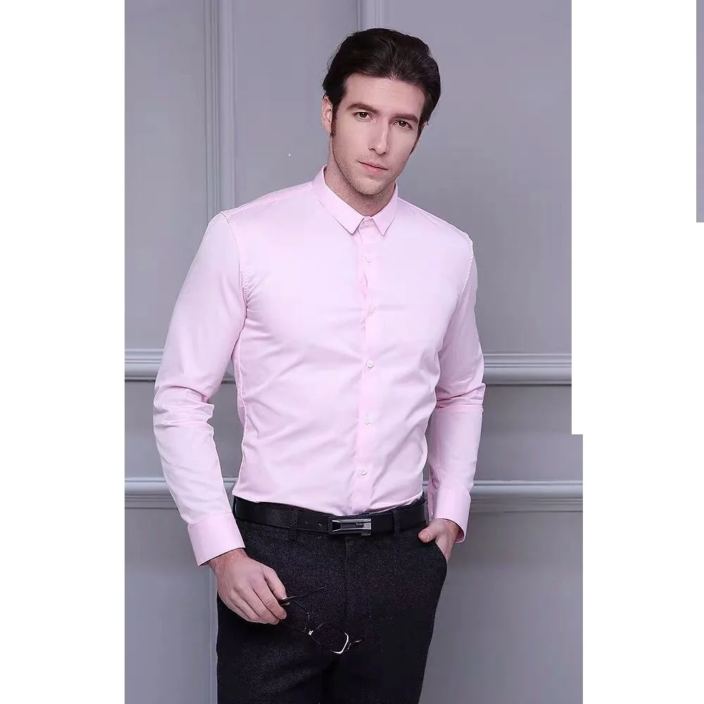 Высокое качество 100% хлопок Оксфорд с длинным рукавом мужская рубашка для мужчин YS050
