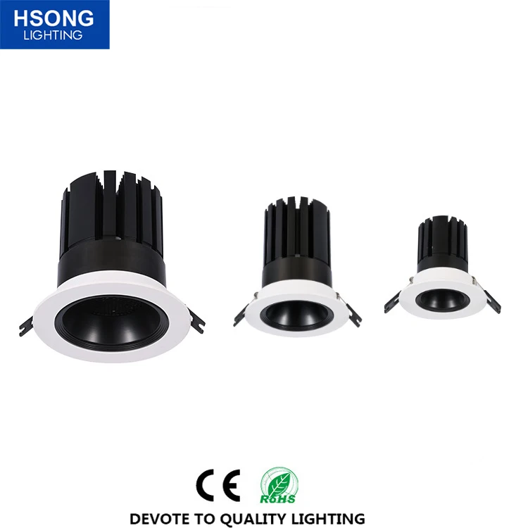 10W led spot light with honeycomb CRI90 dimming can be customized cob spot light for hotel