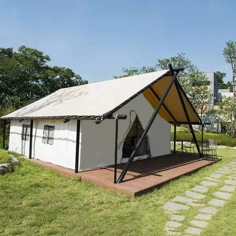 Hotel desert tent one room with veranda camping roof tent