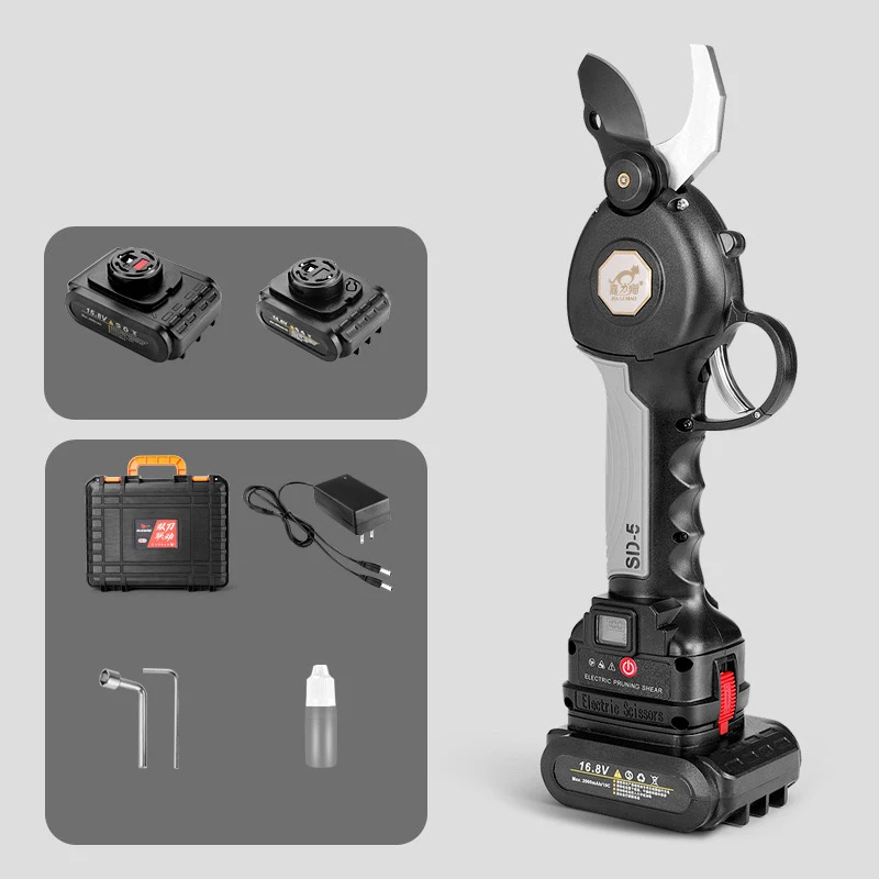 16.8V high quality cordless electric scissors with LED display head is wear-resistant and sharp