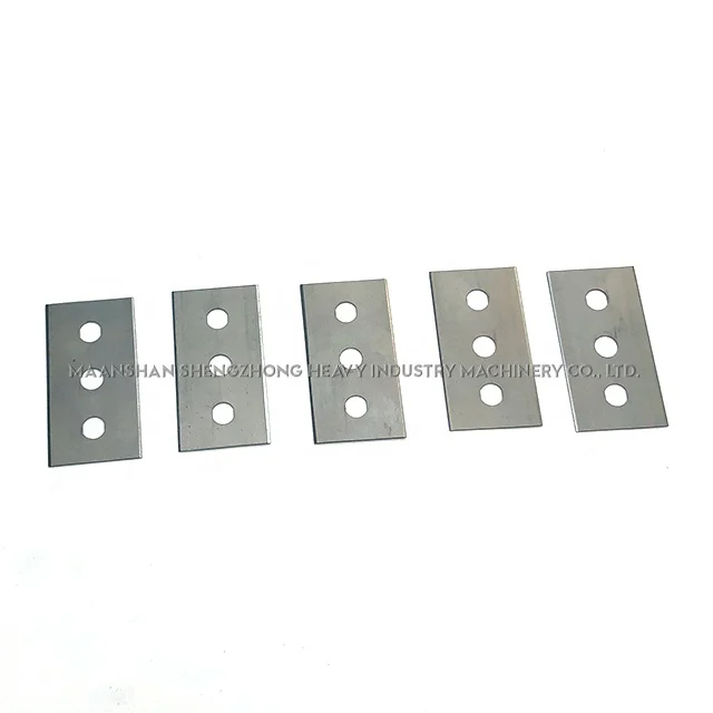 Tungsten carbide three holes blade for cutting plastic film