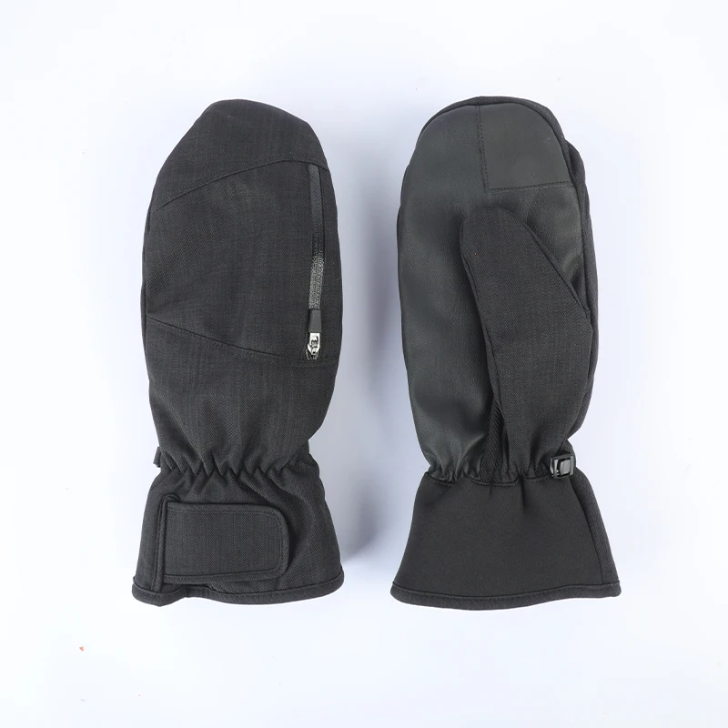 Quality Assurance Custom Waterproof Winter Leather Ski Gloves Ski Snowboard Mittens
