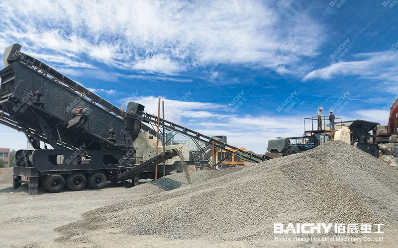 Factory price Portable Aggregate Crushing Equipment Riverstone Andesite Ballast Quartz Concrete Iron Ore Mobile Crushing Plant