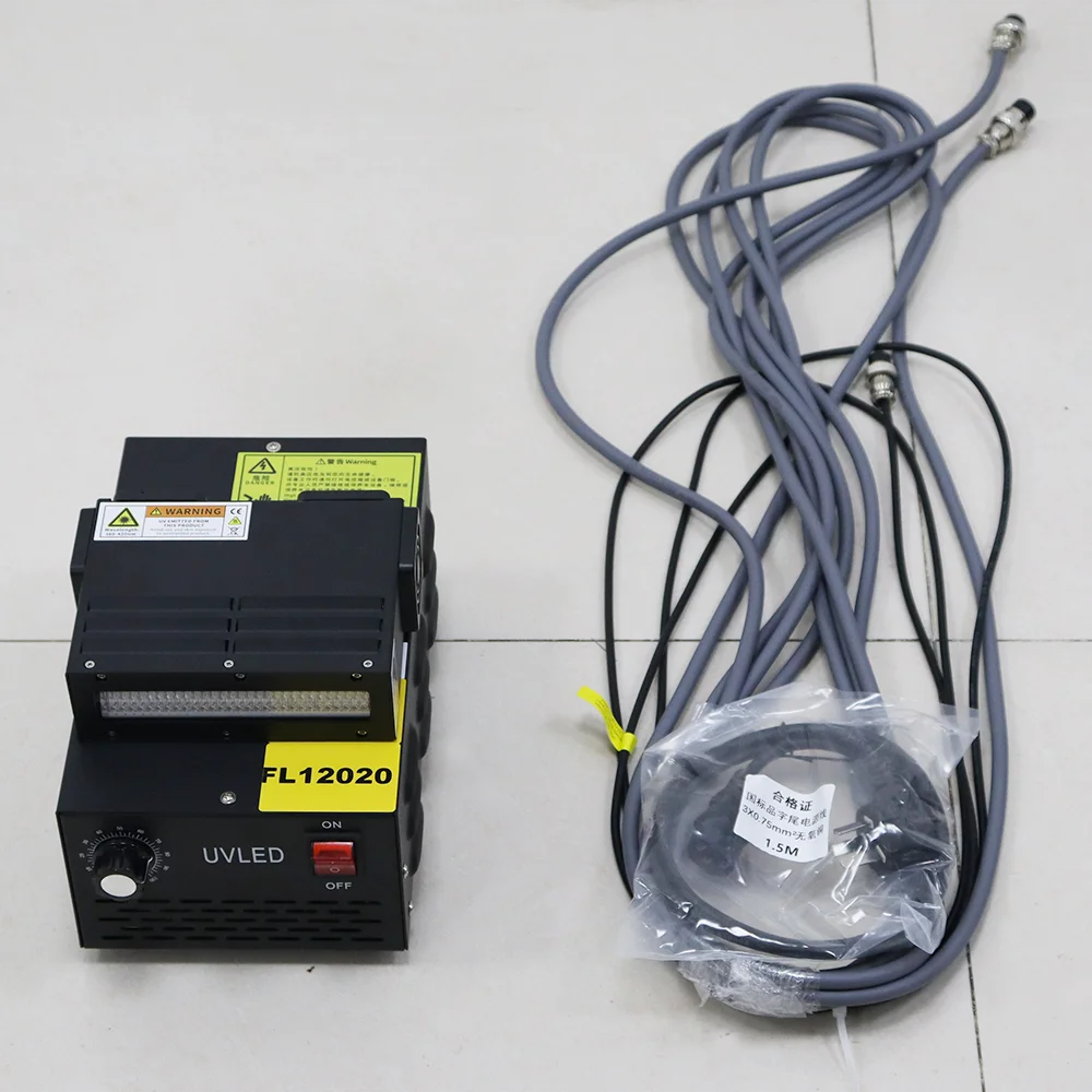 400W high power uv led curing lamp system UV printer modification LEDUV air-cooled lamp TX800/XP600 dual nozzle UV curing lamp