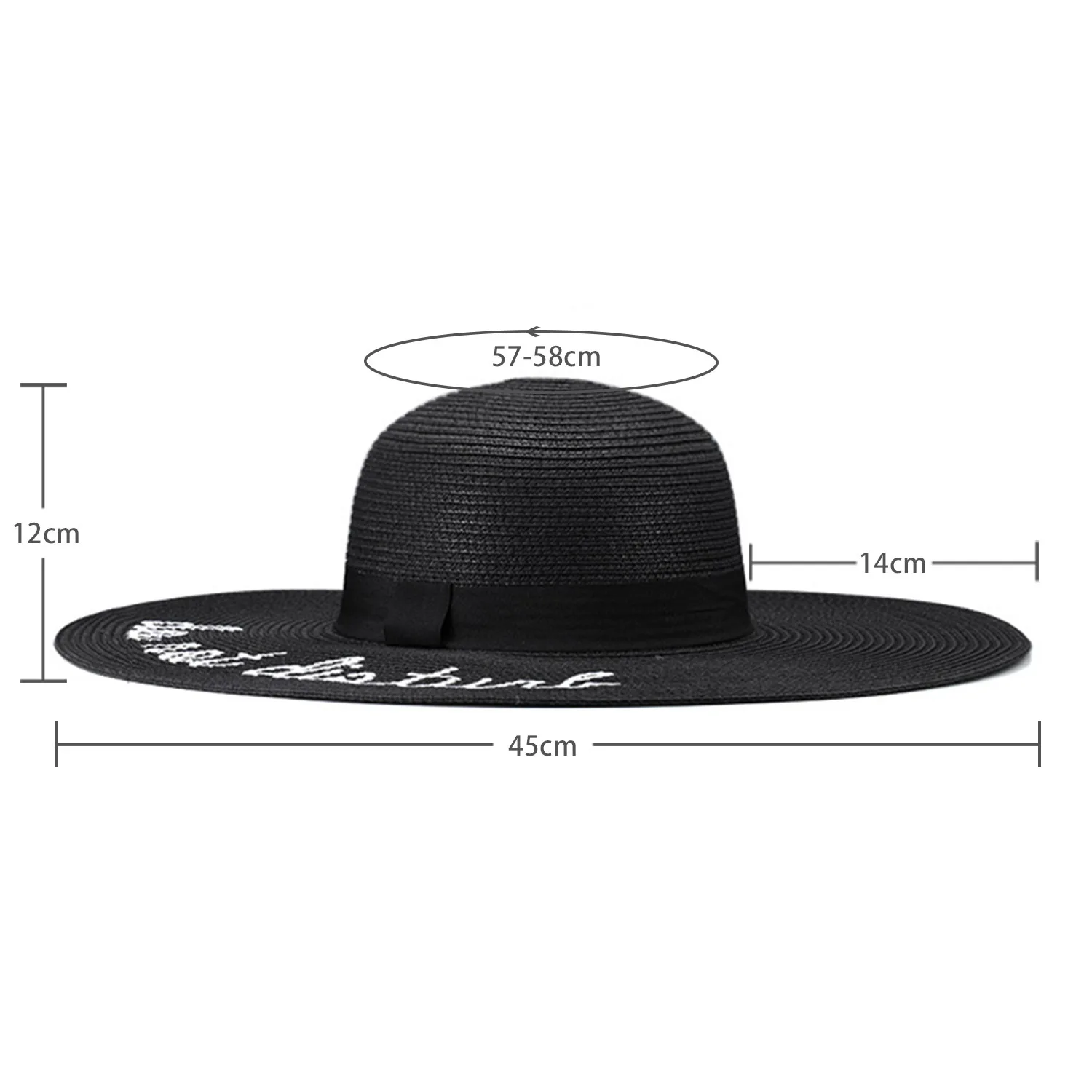 Fashion Ladies Dress Hats Wide Brim Ladies Accessories Dress Beach Hats