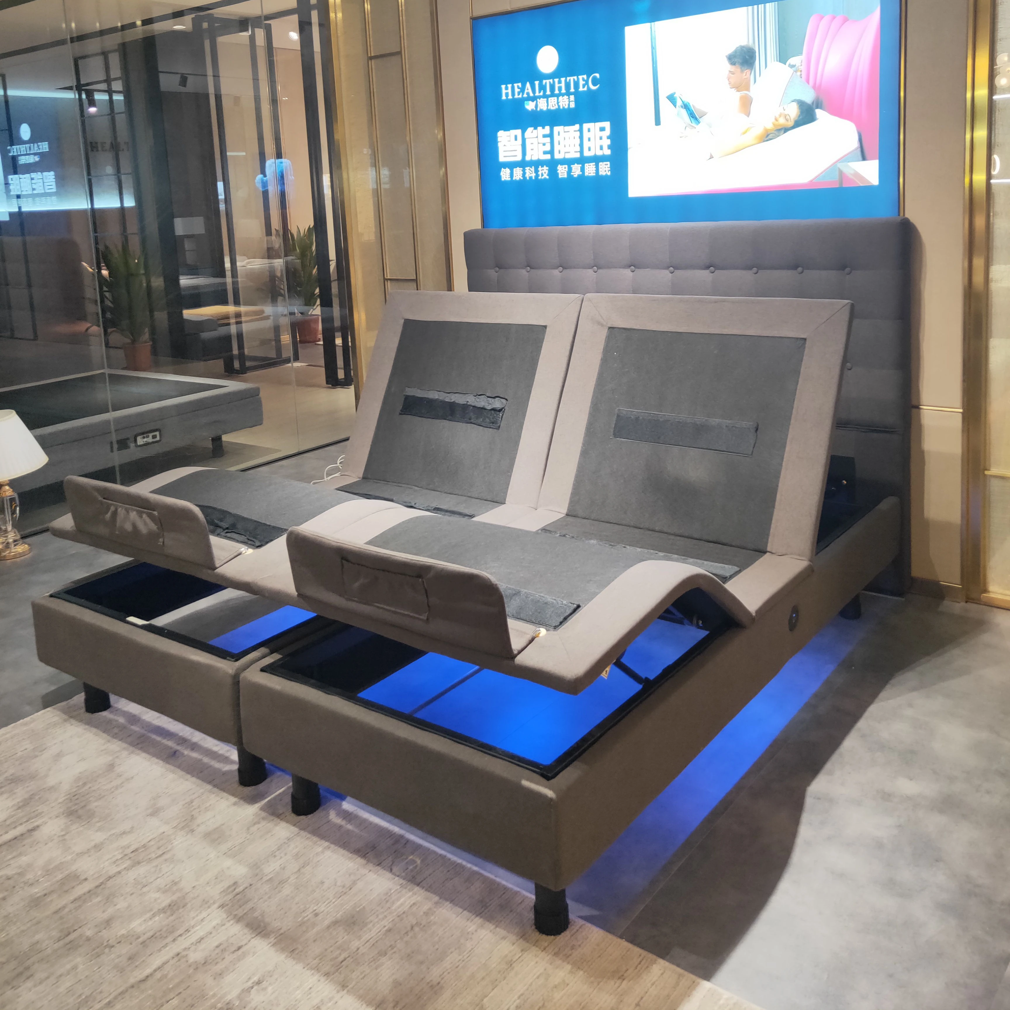 Modern adjustable king size bed with massage king bed frames Split king adjustable bed