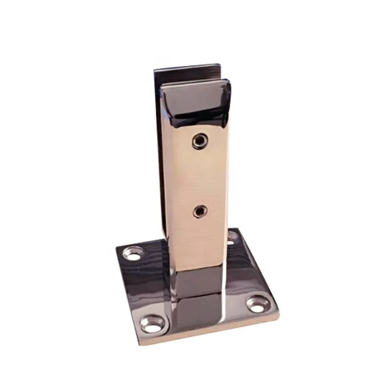 2023 New trend 40*40 deck mount clamp frameless glass rails fence glass railing spigot