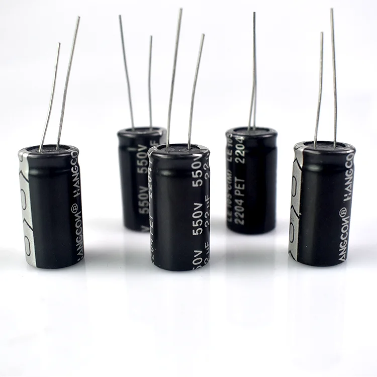 Best Seller 22UF/550V 13*25 High High Ripple Long Life Aluminum Electrolytic Capacitor for Electronic Ballasts